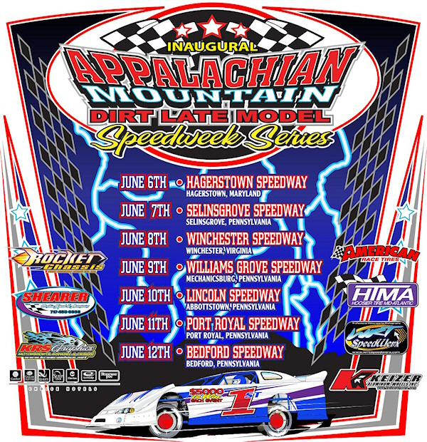 Inaugural Appalachian Mountain Speedweek TShirts & Decals Williams